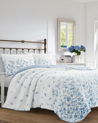 Laura Ashley Flora Quilt Set