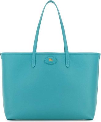 Burberry Turquoise Leather Reversibile Bag