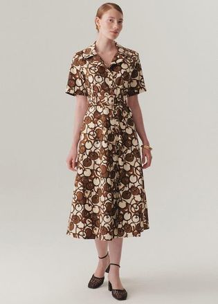Exquise Zuri Midi Dress in Brown at Nordstrom, Size X-Large