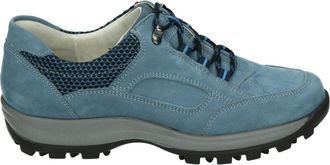Waldläufer Schoenen, Dames, Blauw, 41 EU, Leer, Sportieve Lage Schoenen Lichtblauw Holly