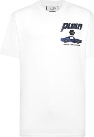 Philipp Plein Jersey T-Shirt Round Neck Ss Cars Racing
