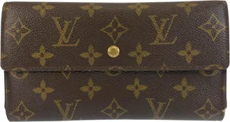 Louis Vuitton Brown Monogram Monogram Long Wallet (Tri-Fold) (Pre-Owned)
