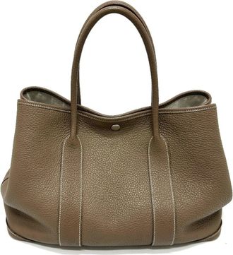 Herm&egrave;s Beige Negonda Leather Handbag Tote Bag (Pre-Owned)