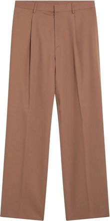 Lardini Wide Trousers, male, Brown, XL, Miami Loose Fit Trousers