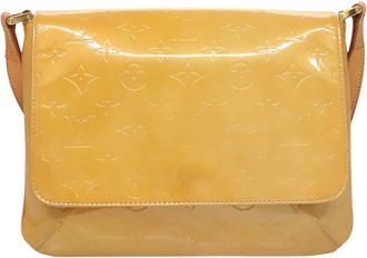 Louis Vuitton Thompson Street Handbag Monogram Vernis Beige Patent_Leather Bag (Pre-Owned)