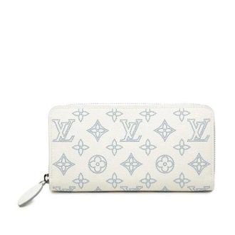 Louis Vuitton Pre-owned Wallets, female, White, Size: ONE SIZE Pre-owned Monogram Mahina Zip-Around Wallet