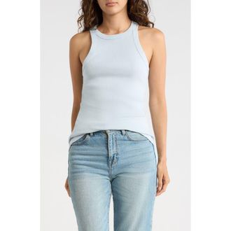 James Perse Ribbed Knit Tank in Memory at Nordstrom Rack, Size 3 (Fits Like 8-10 Us)