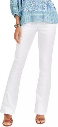 Democracy Petite Absolution Luxe Touch Bootcut Jeans In Optic White