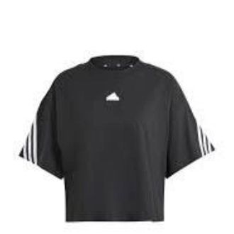 adidas (WMNS) adidas Future Icons 3-Stripes T-Shirt Asia Sizing Black White IP1571