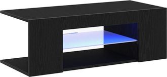 vidaXL Vidaxl - Gabinete de tv Negro 90 x 39 x 30 cm Madera contrachapada