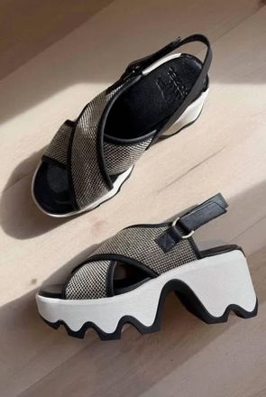 Sorel Womens Aura Slingback Sandal In Grey