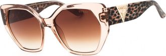 Guess GU7741 57G Shiny Beige/Brown Mirror