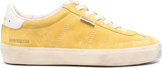 Golden Goose Soul Star suede sneakers - women - Calf Suede/Fabric/Rubber - 38 - Yellow