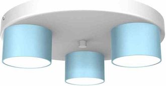 Milagro Lámpara de techo dixie azul/blanco 3xGX53