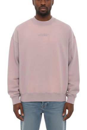 Off-white Light Purple Crew Neck Sweatshirt
