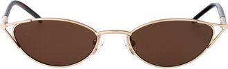 Alexander McQueen Oval Sunglasses Am0563 S 002