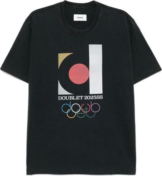 Doublet T-shirt con stampa grafica - Nero