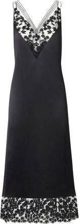 Fendi Black Silk And Lace Dress