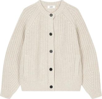 TOMBOY Cardigan in lana con bottoni - Toni neutri