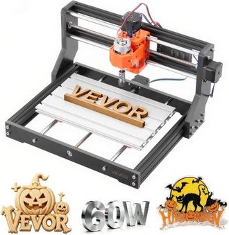 OEM Fresadora Cnc En Madera De 3 Ejes, Husillo De 60 W, &Aacute;rea De Trabajo 300 X 180 X 40 Mm, Estructura De Aleaci&oacute;n De Aluminio, Para Tallado Y Corte De Mad