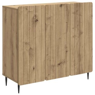 vidaXL Aparador Roble Artesanal 89 X 34,5 X 82 Cm Madera De Ingenier&iacute;a Vidaxl