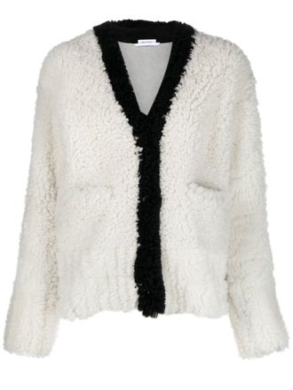 Thom Browne Cardigan con scollo a V - Bianco