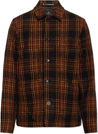 Paul Smith Sovracamicia in Lana Tartan - - Jackets - Uomo - Multicolore - 2XL
