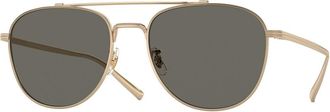 Oliver Peoples OV1335ST Rivetti 5035R5 Mens Sunglasses Gold Size 55