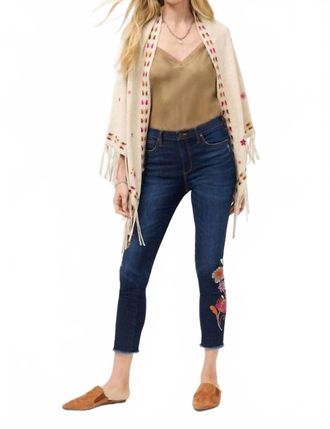 Johnny Was Maxima Cropped Skinny Jean In Dark Wash