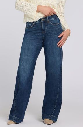 NYDJ Teresa Godet Wide Leg Jeans in Sunset Villa at Nordstrom, Size 14