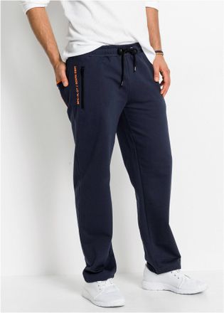 Bonprix Jogginghose BONPRIX, Herren, Gr. 64/66, N-Gr, blau (dunkelblau), Obermaterial: 100% Baumwolle, unifarben, regular fit, Hosen Jogginghose, aus Baumwoll