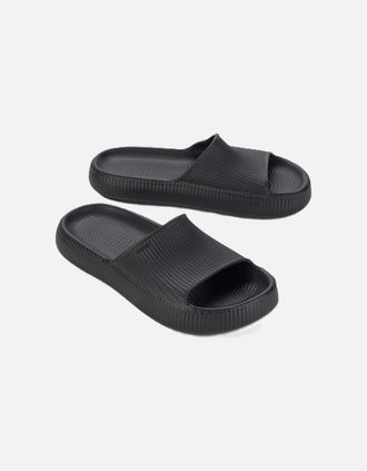 Zaxy Womens Zaxy Womens Leveza Slides - Black - Size: 4