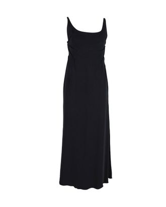 Mario Valentino Valentino Garavani Sleeveless Maxi Dress in Black Silk