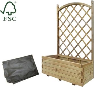 Made in Italy Fioriere Lasa Impregnate C/pannello H135