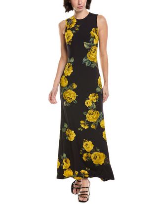 Alice & Olivia Alice + Olivia Delora Open Back Maxi Dress