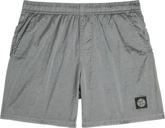 Stone Island Costume da bagno con applicazione - Grigio