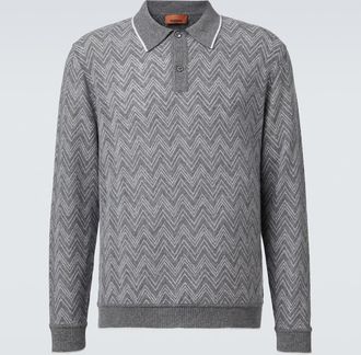 Missoni Polo de cachemir en zigzag