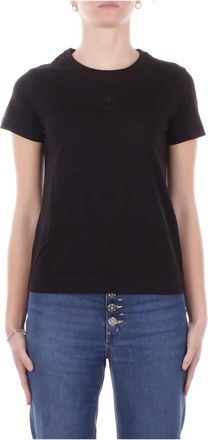 Pinko T-shirts en Poloshirts - Dames - T-shirts - Zwart - XL - Tops