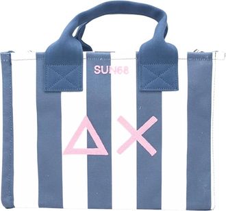 Sun 68 Gestreept Canvas Tote - Dames - Shoppers - Veelkleurig - ONE Size - Katoen - Tassen