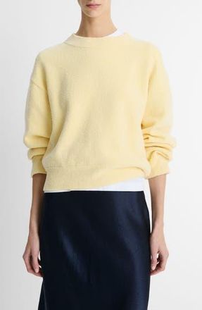 Vince Boucl&eacute; Crewneck Sweater in Straw Seed at Nordstrom Rack, Size Xx-Small