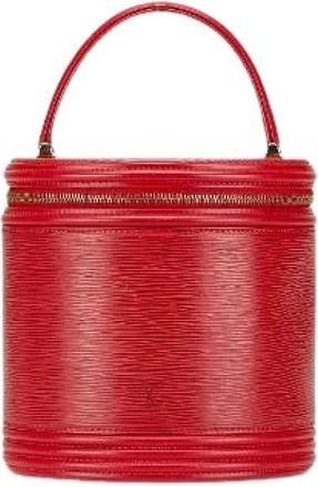 Louis Vuitton Pre-owned Bucket Bags, female, Red, Size: ONE SIZE Pre-owned Leather handbags