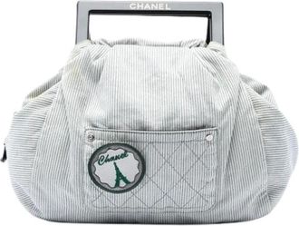 Chanel Borsa a mano vintage Pre-owned in tela - - Pre-owned - Donna - Grigio - ONE SIZE