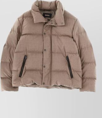 HUGO BOSS padded coat with high collar and pockets
