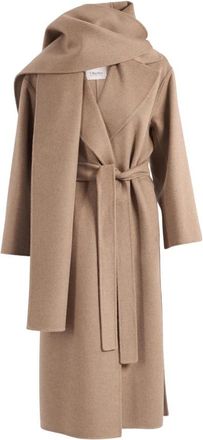 Max Mara Smmcarisma Riemjas - Dames - Jas met riem - Bruin - 2XS - Jassen