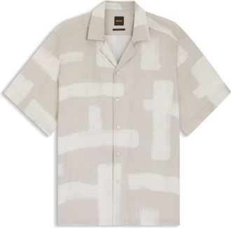BOSS Regular-fit shirt with maxi print