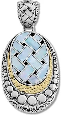 Samuel B. Woven Pendant in Blue/green/pearl at Nordstrom Rack