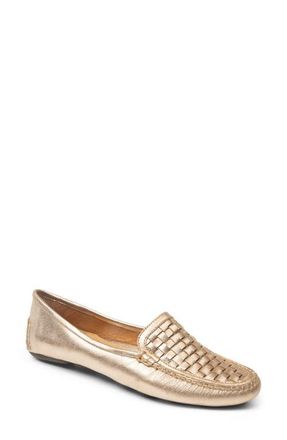 Patricia Green Kelly Woven Driving Loafer in Gold at Nordstrom, Size 6.5