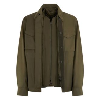 Moncler Light Jackets, male, Green, Size: 2XL Roquille 3-in-1 Reversible Shirt Jacket