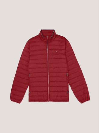 Tommy Hilfiger Mens Lightweight Packable Jacket - Red - L