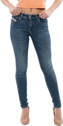 Diesel Blue Skinny Mid Rise Jeans